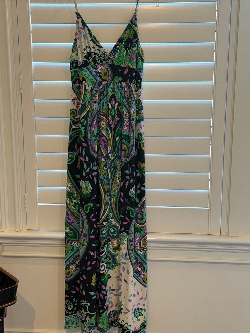 Paisley maxi dress